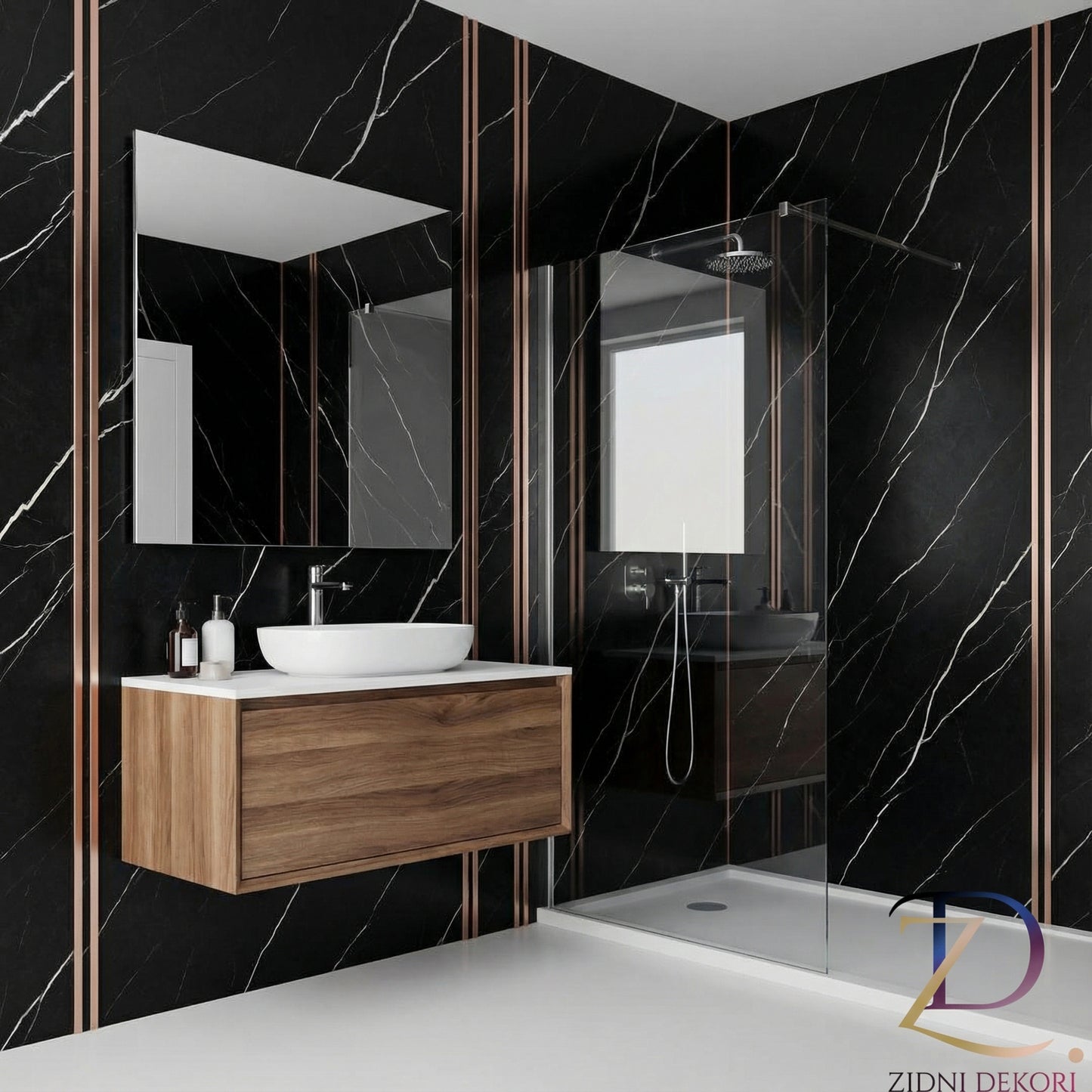 Zidna obloga SPC - Mramor crna