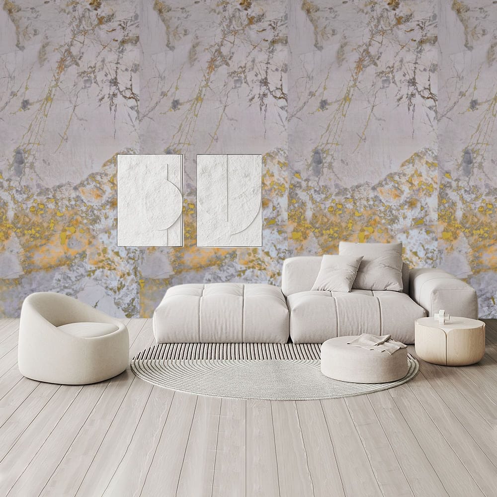 Zidna obloga SPC - Zlatna lava s 3D efektom